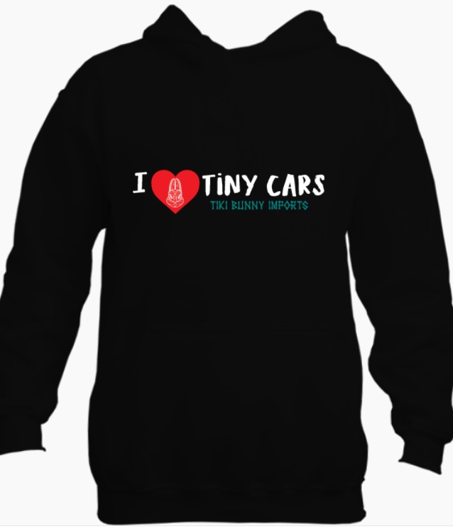 Tiki Bunny Tiny Cars Hoodie